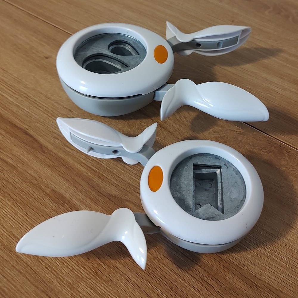 White and Orange Craft Punch Set